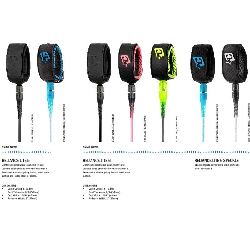 Leash Surf Creatures Relliance Lite - Black / Black – Image 3