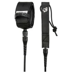Leash Surf Creatures Of Leisure Superlite Pro - Black Silver 6'0'' / 183 Cm