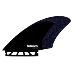 Ailerons Surf Futures Fins Rasta Keel Black Purle