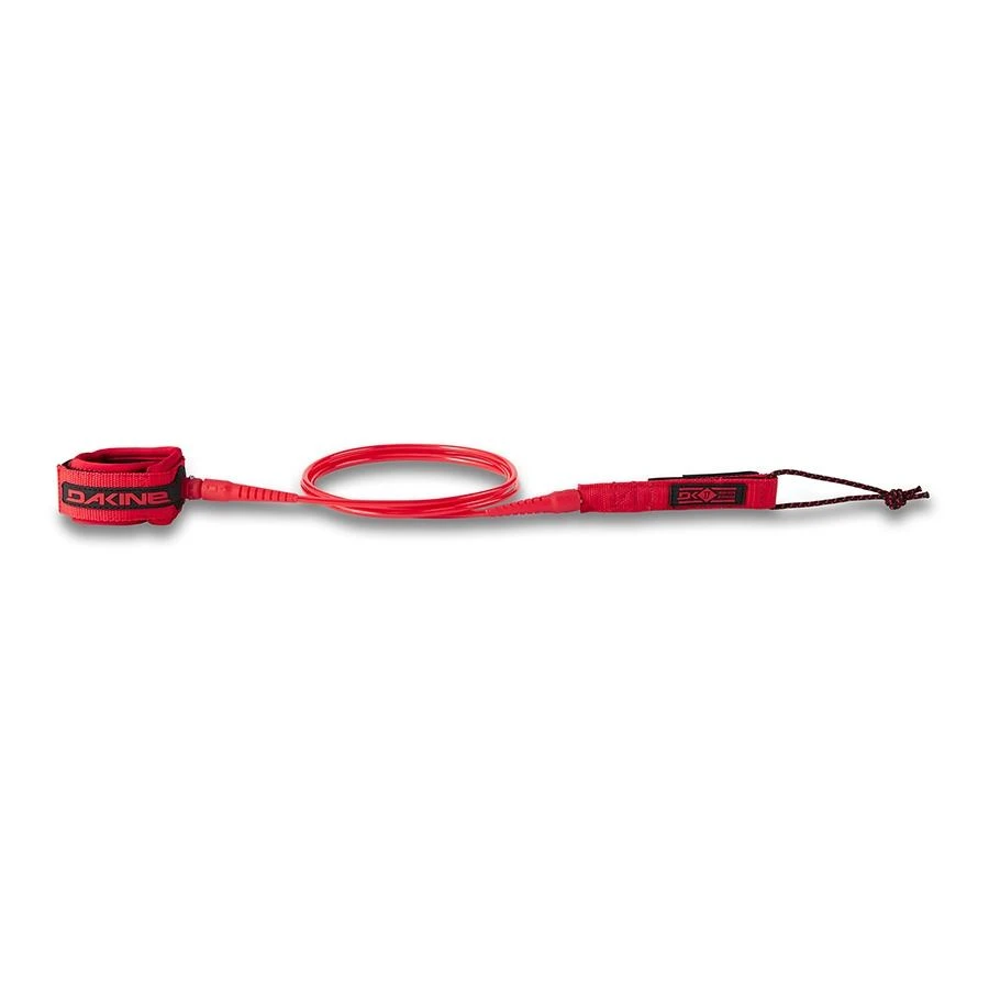 Leash Surf Dakine Leash John John Florence Kainui 1/4" - Red - 7'0" / 213 Cm – Image 2