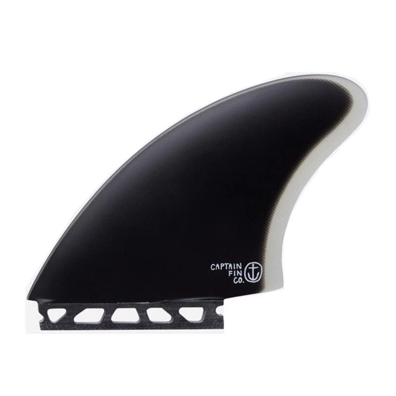 Ailerons Surf Captain Fin Captain Twin Keel Fiber Glass - Black - 2 Dérives