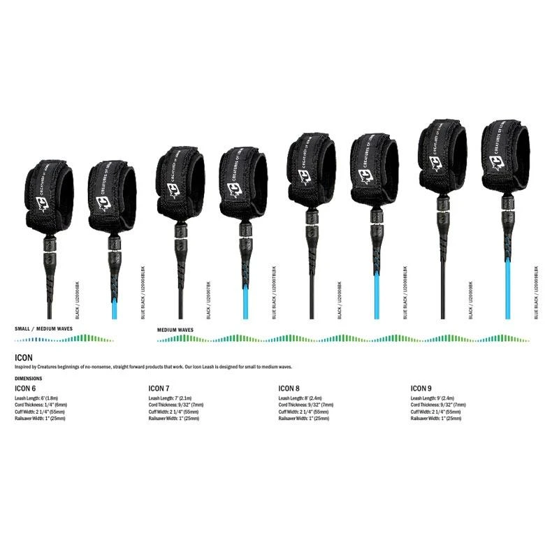 Leash Surf Creatures Icon - Blue/Black – Image 4